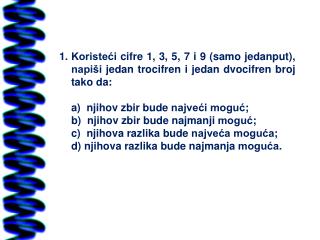 Odredi šest uzastopnih trocifrenih brojeva u čijem se zapisu pojavljuje tačno 11 cifara 5.