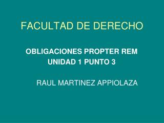 FACULTAD DE DERECHO