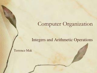 Computer Organization