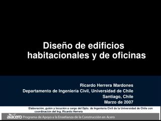 Diseño de edificios habitacionales y de oficinas