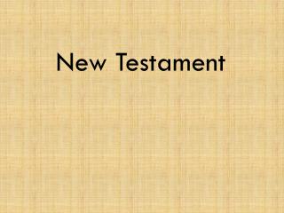 New Testament