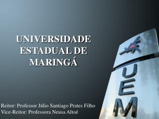 UNIVERSIDADE ESTADUAL DE MARINGÁ