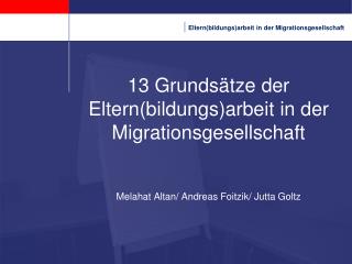 Dimensionen der Zusammenarbeit mit Eltern