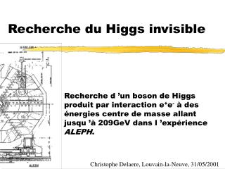 Recherche du Higgs invisible