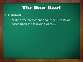 The Dust Bowl