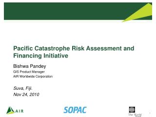 Pacific Catastrophe Risk Assessment and Financing Initiative