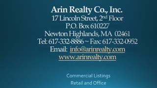 Commercial Listings Retail and Office