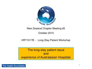 New Zealand Chapter Meeting #2 October 2010
