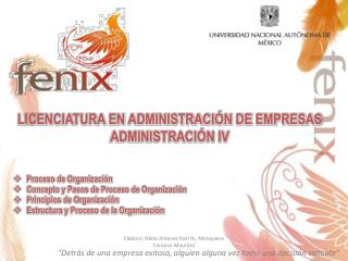 LICENCIATURA EN ADMINISTRACIÓN DE EMPRESAS ADMINISTRACIÓN IV