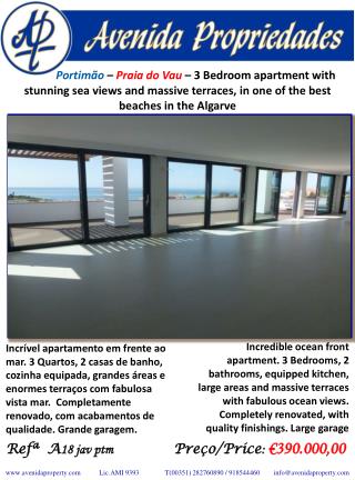 Refª A 18 jav ptm Preço/Price : €390.000,00