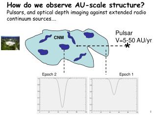 Pulsar V=5-50 AU/yr