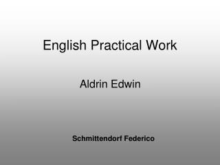 English Practical Work