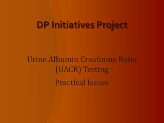 DP Initiatives Project