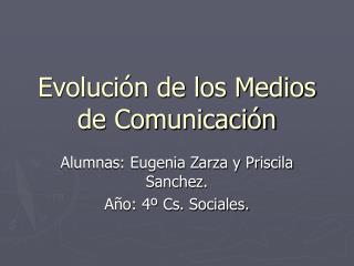 Evolución de los Medios de Comunicación