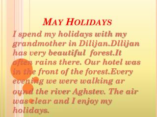 May Holidays