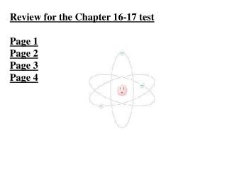 Review for the Chapter 16-17 test Page 1 Page 2 Page 3 Page 4