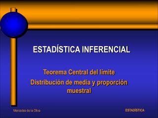 ESTADÍSTICA INFERENCIAL