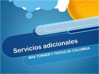 Servicios adicionales