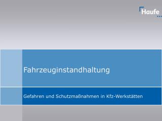 Fahrzeuginstandhaltung