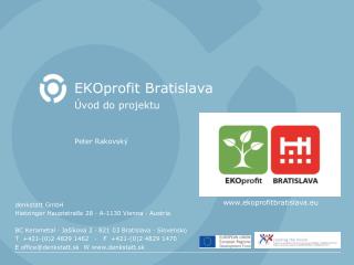 EKOprofit Bratislava Úvod do projektu