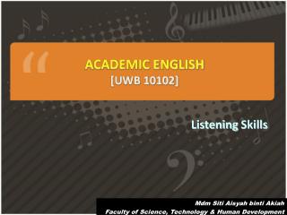ACADEMIC ENGLISH [UWB 10102]