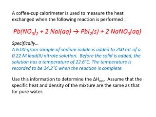 Calorimeter problem