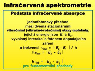 Infračervená spektrometrie