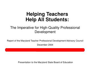 Helping Teachers Help All Students: