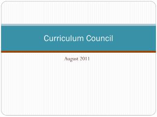 Curriculum Council