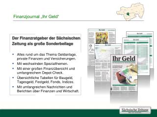 Finanzjournal „Ihr Geld“