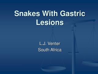 Snakes With Gastric Lesions