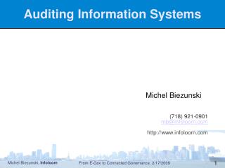 Auditing Information Systems