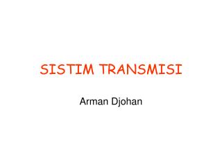 SISTIM TRANSMISI