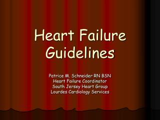 Heart Failure Guidelines