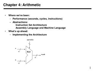 Chapter 4: Arithmetic