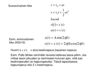 Suoraviivainen liike