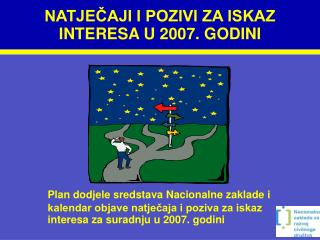 NATJEČAJI I POZIVI ZA ISKAZ INTERESA U 2007. GODINI