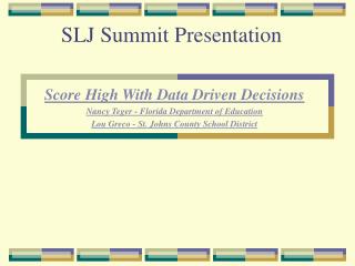 SLJ Summit Presentation