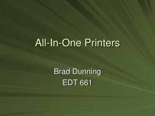 All-In-One Printers