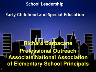 School Leadership Early Childhood and Special Education