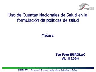 5to Foro EUROLAC Abril 2004