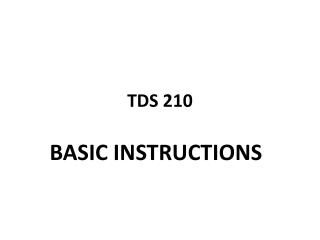 TDS 210