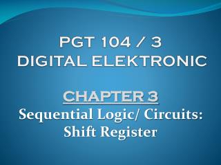 PG T 104 / 3 DIGITAL ELEKTRONIC