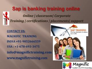 SAP BANKING ONLINE TRAINING IN AUSTRALIA