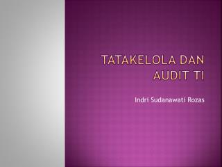 Tatakelola dan audit ti