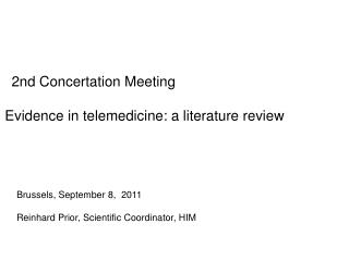 2nd Concertation Meeting