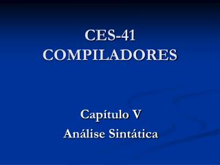 CES-41 COMPILADORES