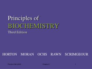 Principles of BIOCHEMISTRY Third Edition
