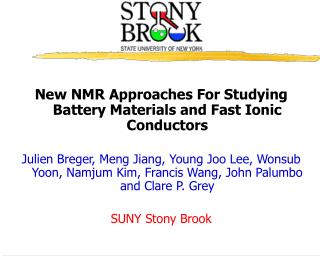 New NMR Approaches For Studying Battery Materials and Fast Ionic Conductors