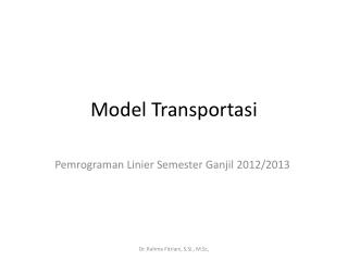 Model Transportasi